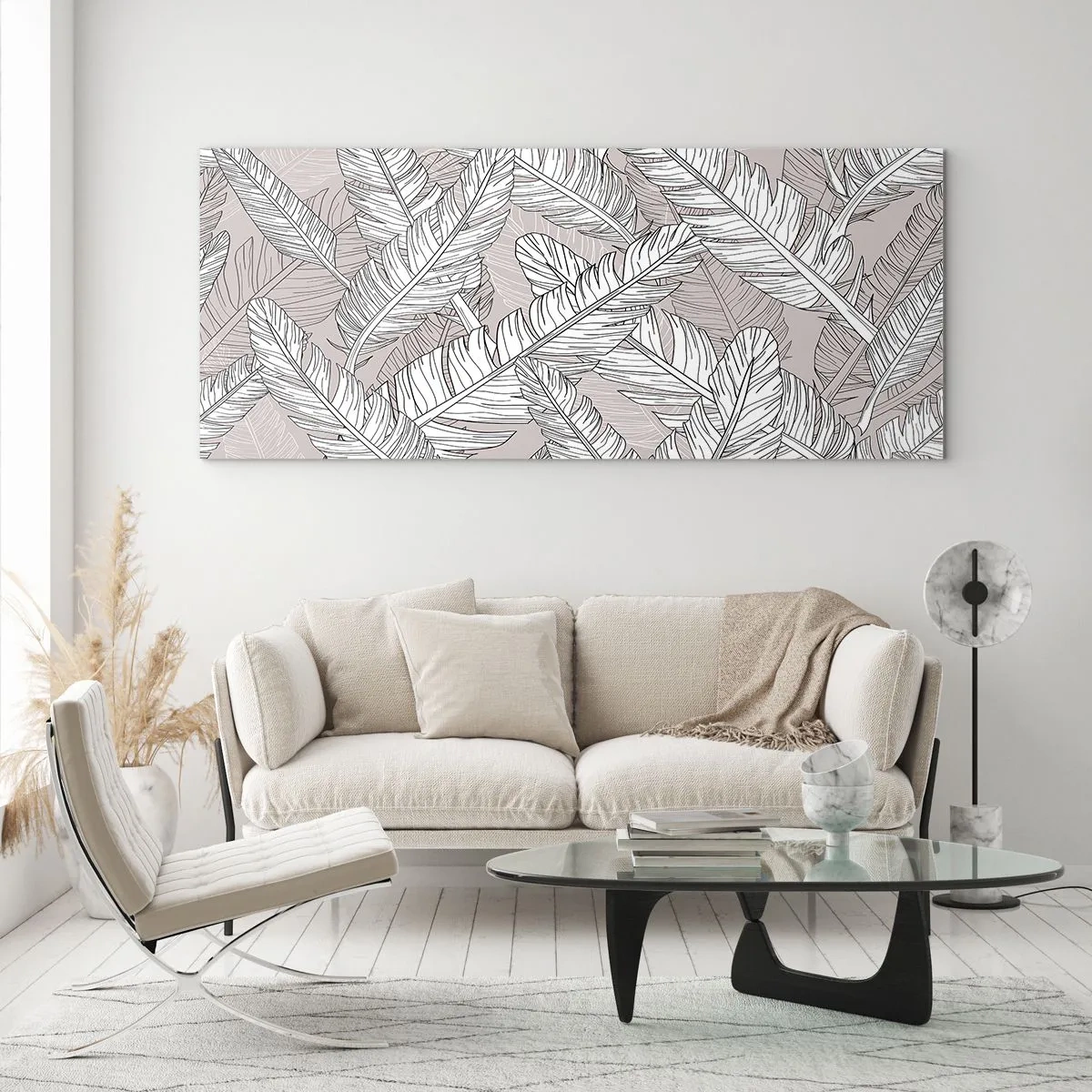 Glasbild - Bild auf glas - Ein Federwirbel - 100x40 cm