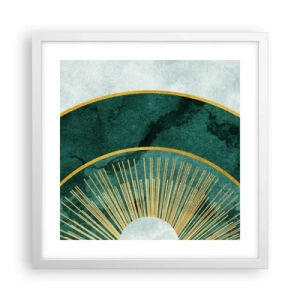 Poster in einem weißen Rahmen - Anderes Sonnensystem - 40x40 cm