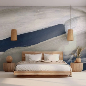 Selbstklebende Fototapete Deluxe Sticker - Begegnung mit dem Weißsein - Stück, Minimalistisch, Modern - 200x140 cm