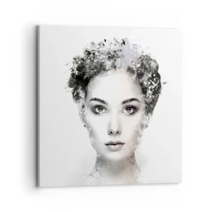 Bild auf Leinwand - Leinwandbild - Ein äußerst stilvolles Portrait - 70x70 cm