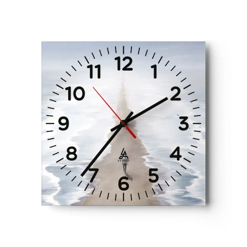 Wanduhr - Glasuhr - Glänzende Zukunft - 30x30 cm