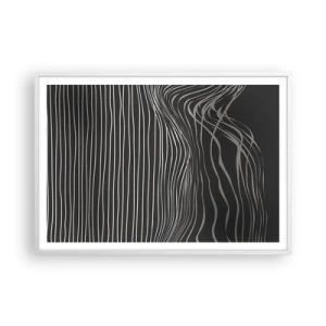 Poster in einem weißen Rahmen - Rhythmus und Akzent - 100x70 cm