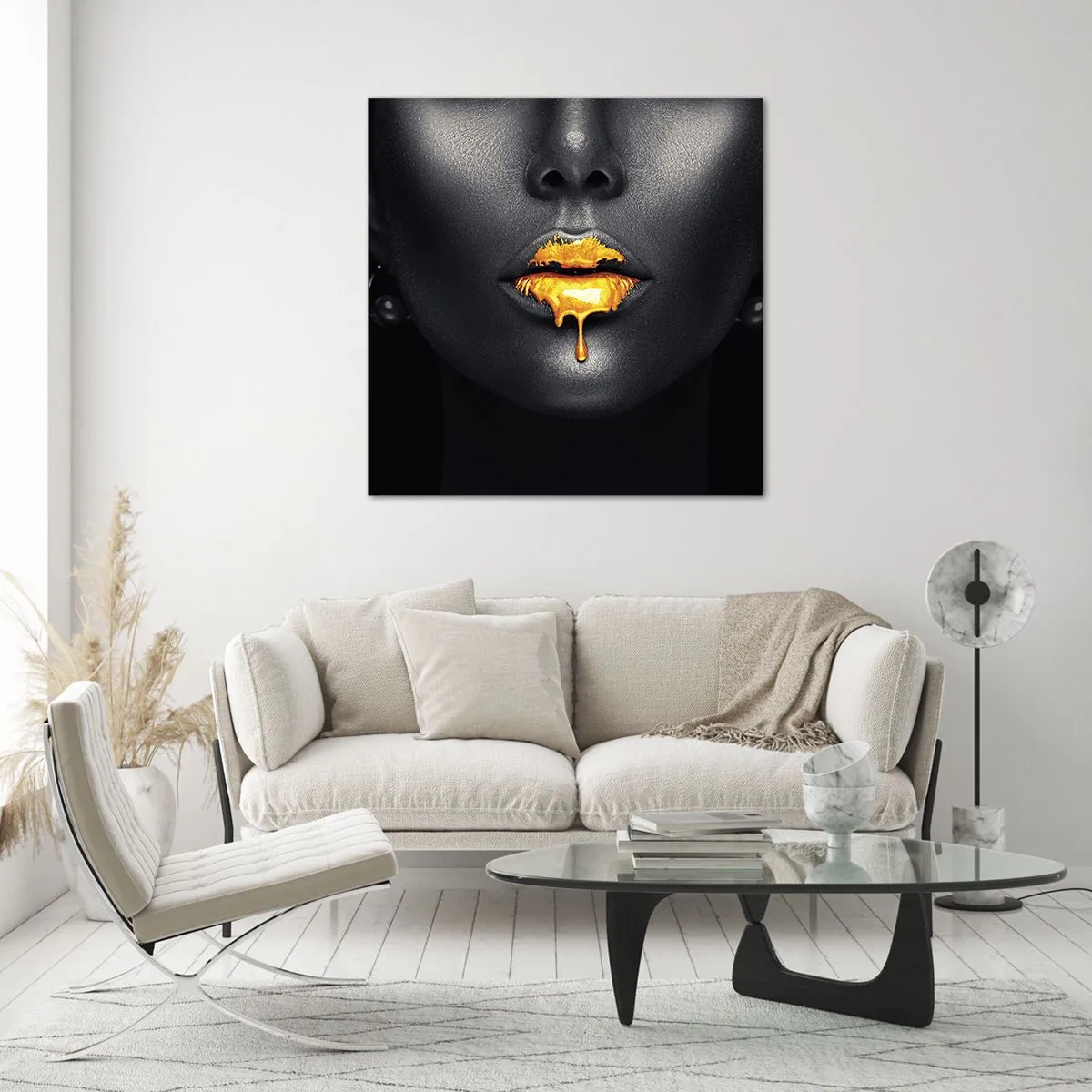Glasbild - Bild auf glas - Goldmaul - 70x70 cm