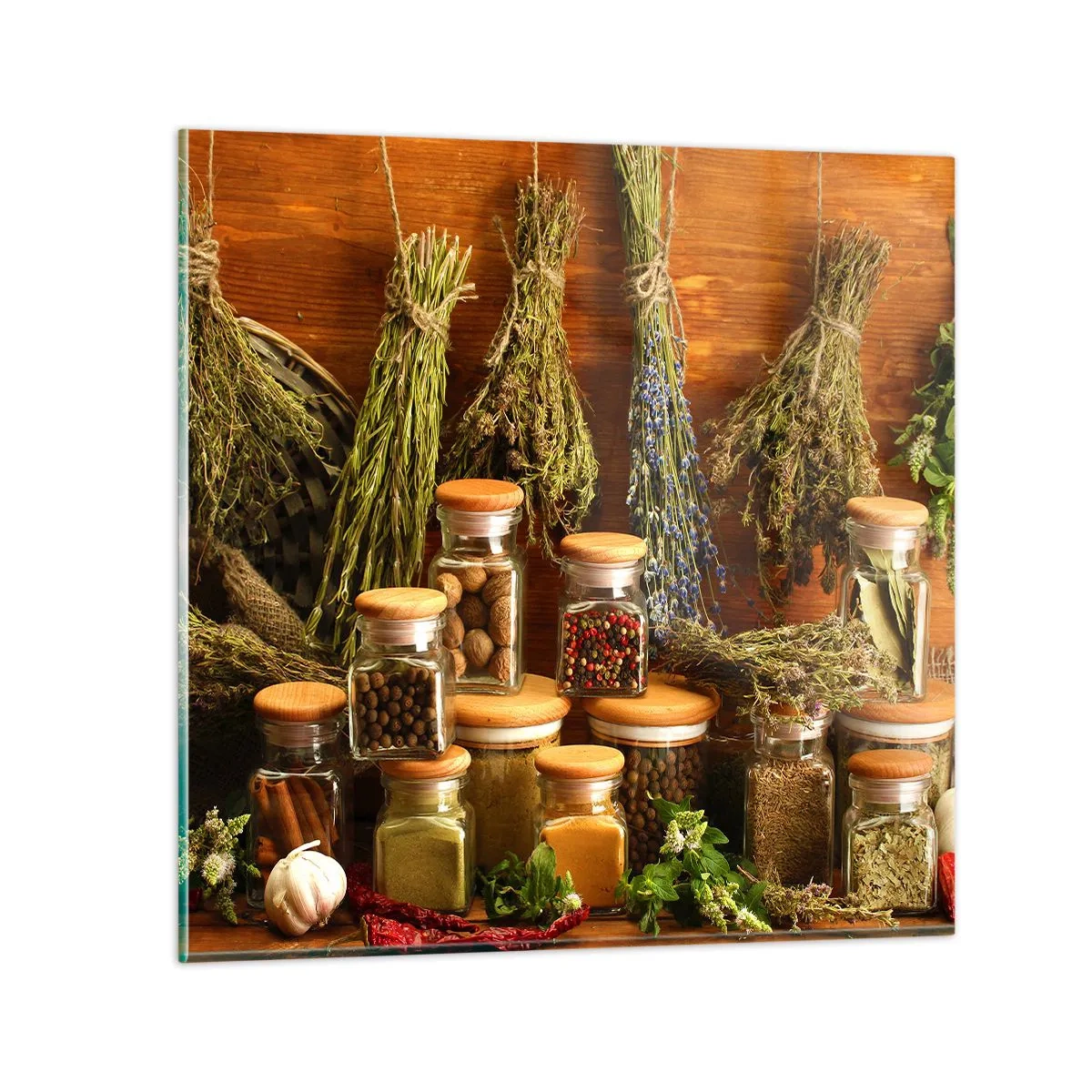 Glasbild - Bild auf glas - Küchenzauber - 60x60 cm
