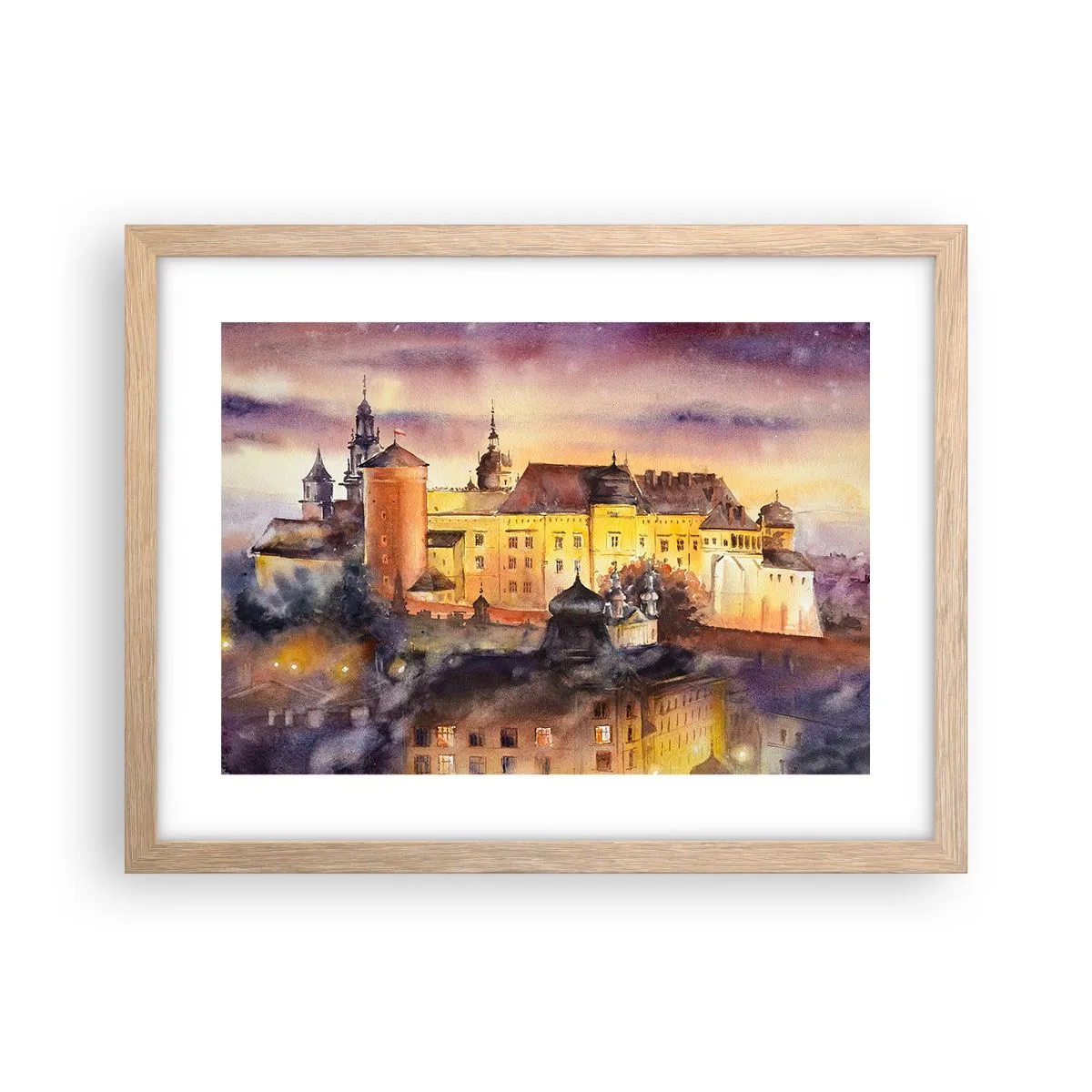 Poster in einem Rahmen aus heller Eiche - Geschichte und Märchen - 40x30 cm