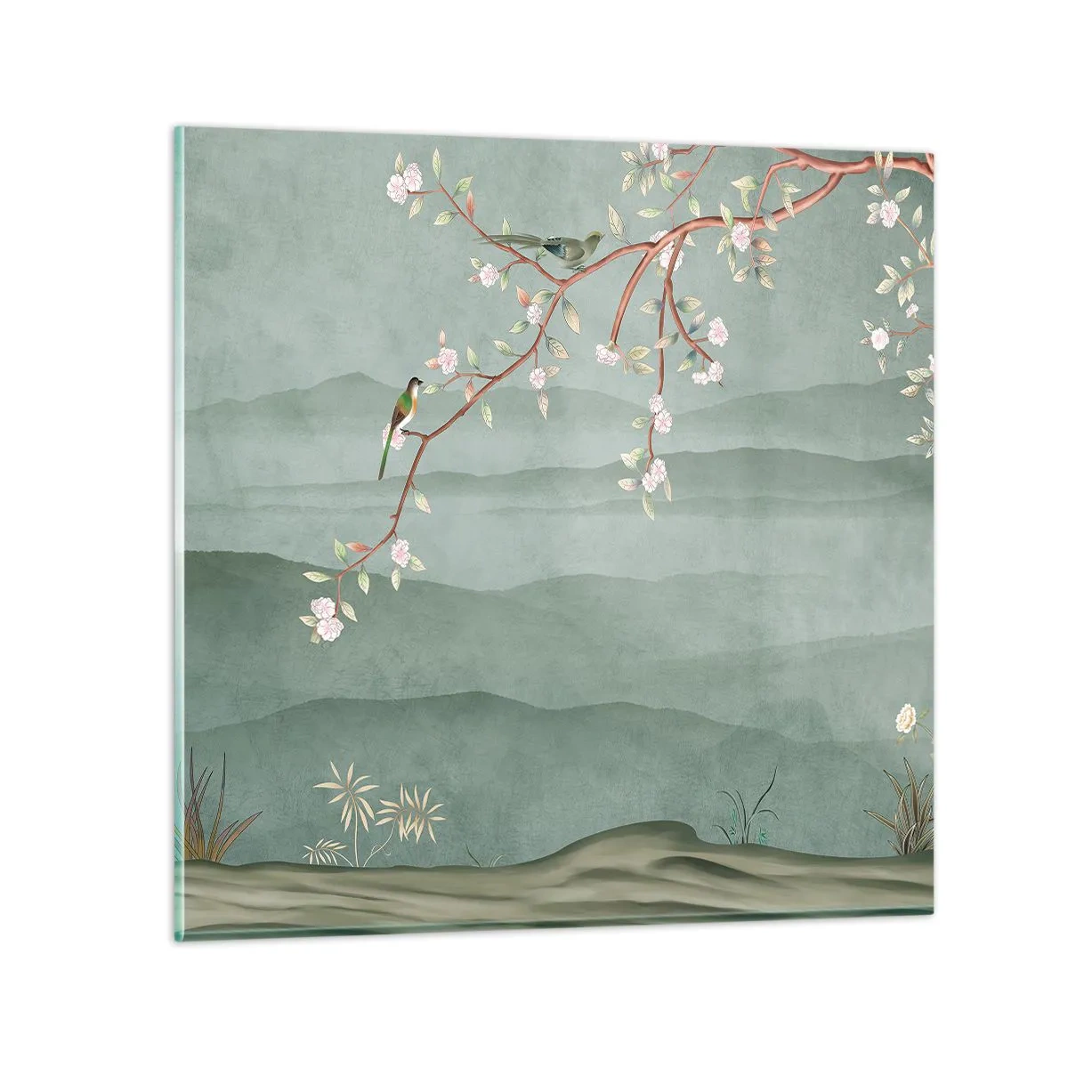 Glasbild - Bild auf glas - Frühling, oh, du bist es - 50x50 cm