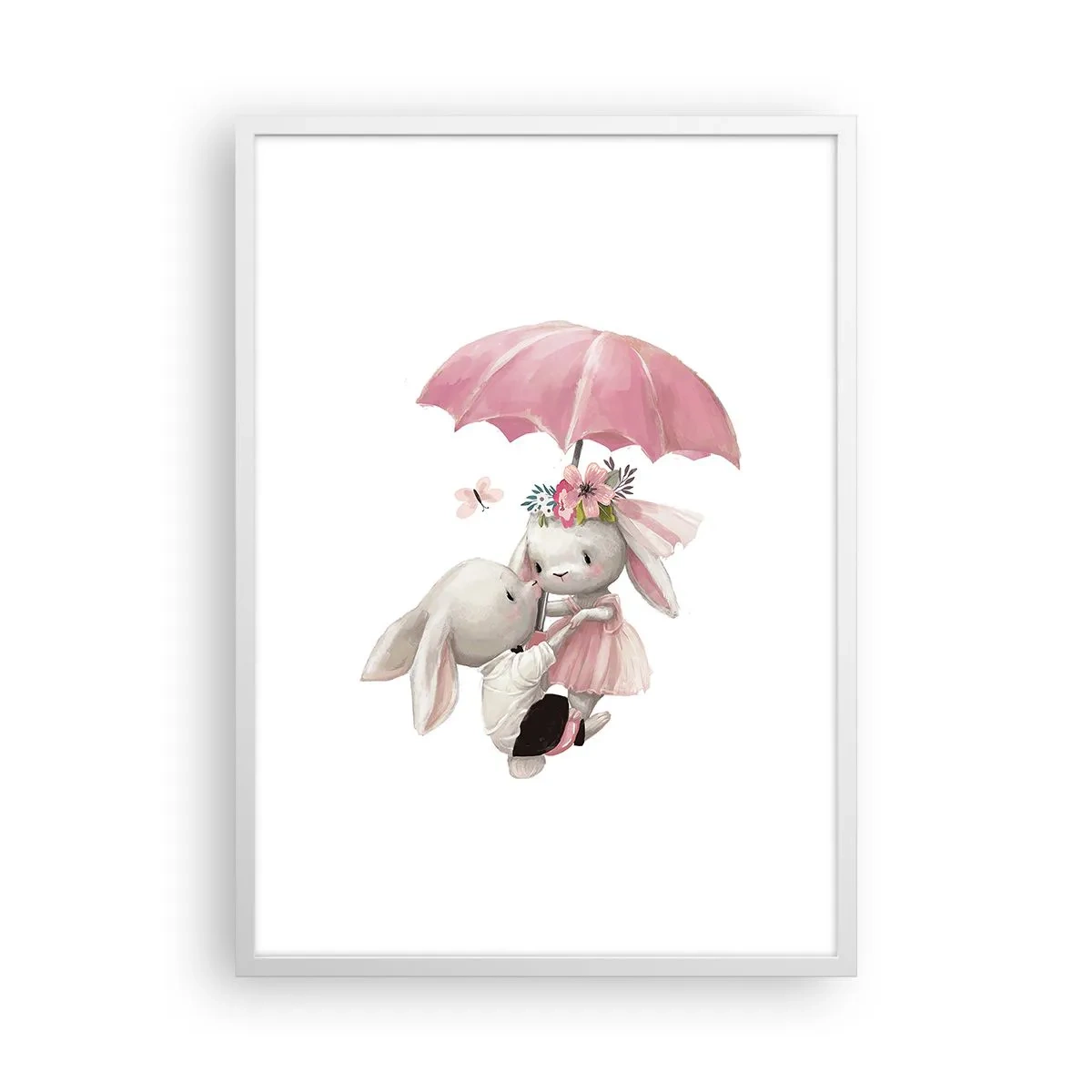 Poster in einem weißen Rahmen - Das ist eben Liebe - 50x70 cm