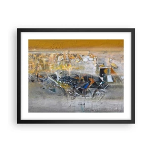 Poster in einem schwarzem Rahmen - Alles wird gut - 50x40 cm