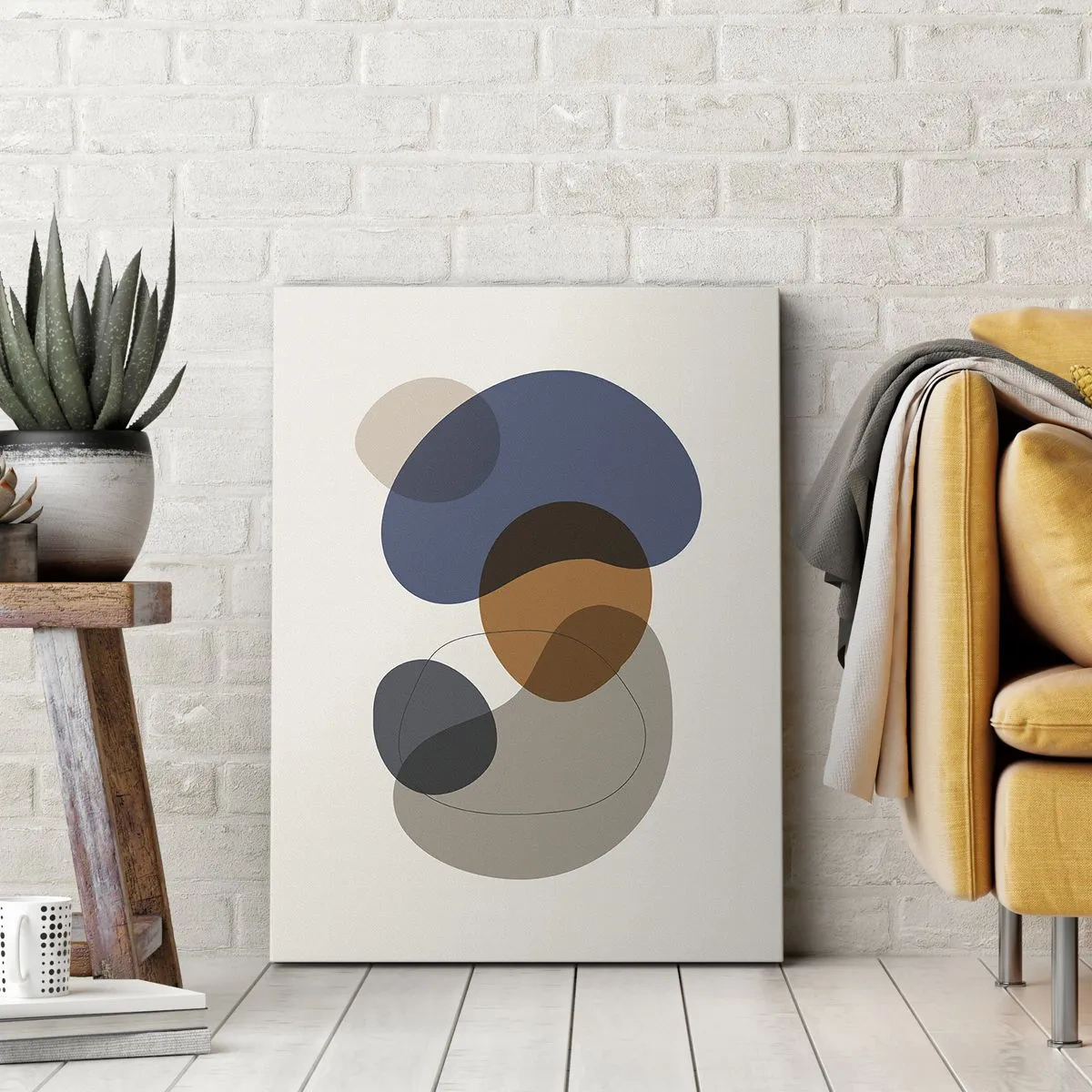 Bild auf Leinwand - Leinwandbild - Farbtropfen - 65x120 cm