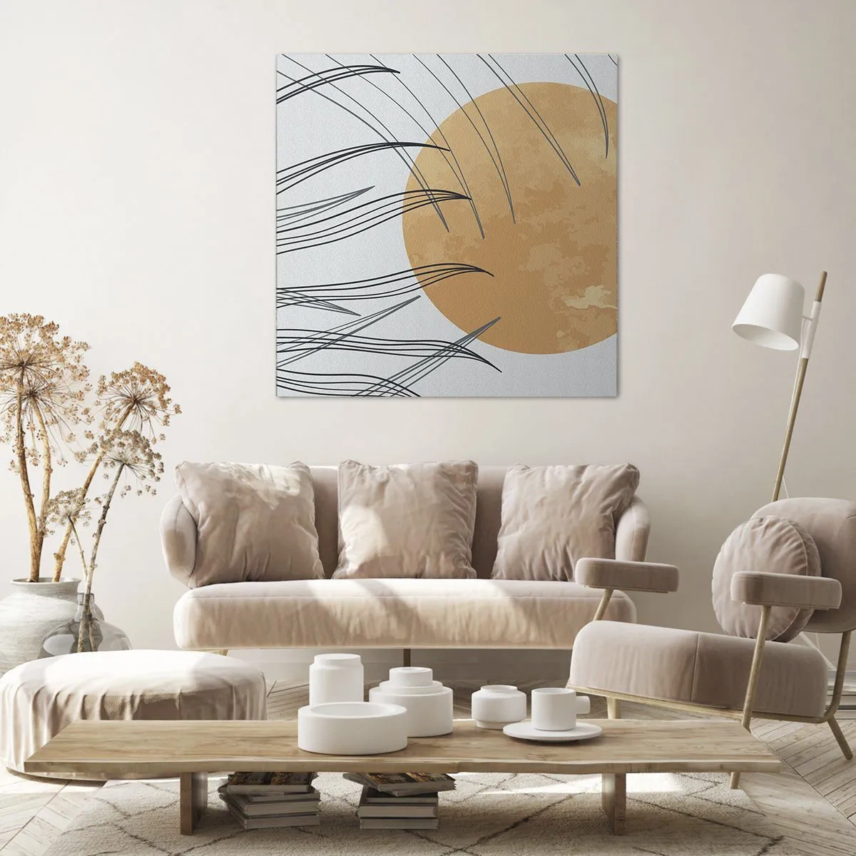 Bild auf Leinwand - Leinwandbild - Immer der Sonne entgegen - 40x40 cm