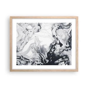 Poster in einem Rahmen aus heller Eiche - Das Innere der Erde - 50x40 cm