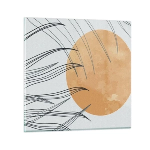 Glasbild - Bild auf glas - Immer der Sonne entgegen - 40x40 cm