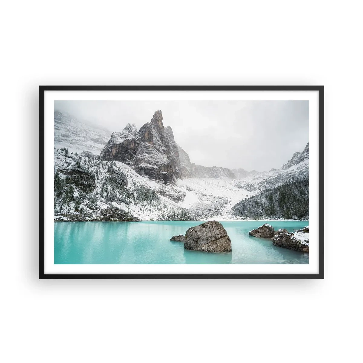 Poster in einem schwarzem Rahmen - Auf der Hut - 91x61 cm