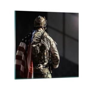 Glasbild - Bild auf glas - Darum - 50x50 cm