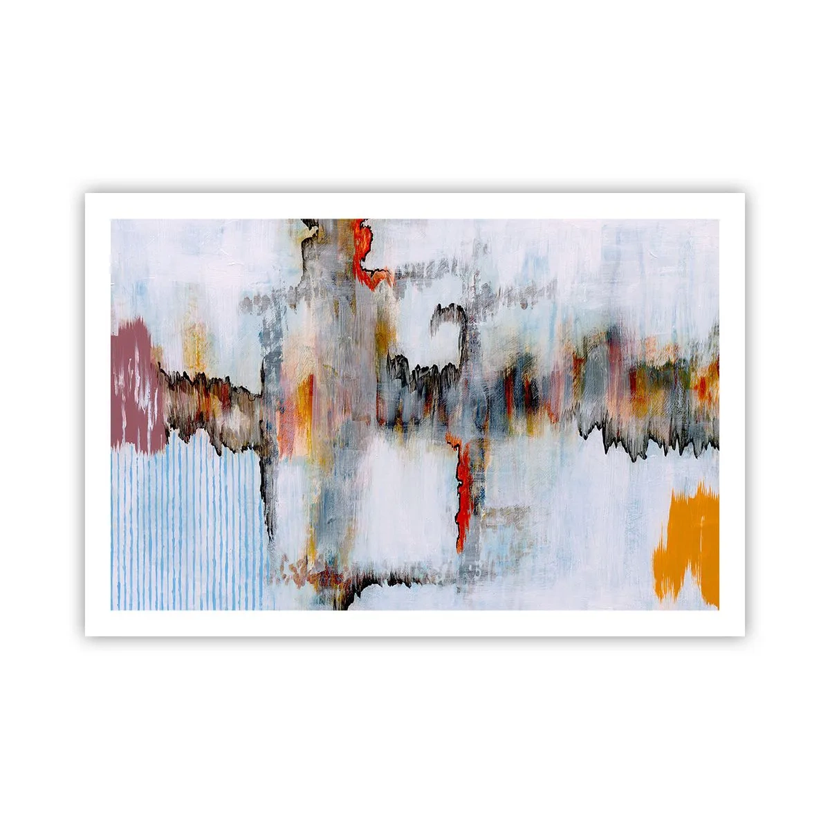 Poster - Ein Stock auf dem Wasser - 91x61 cm