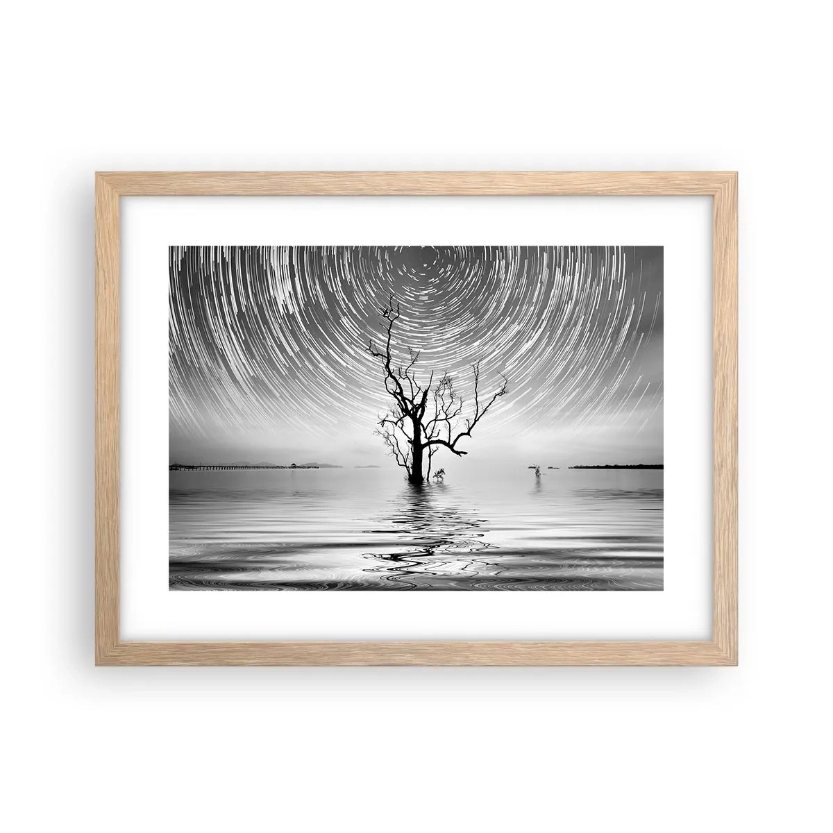 Poster in einem Rahmen aus heller Eiche - Eine Sinfonie der Natur - 40x30 cm