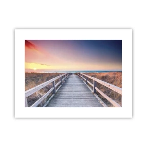 Poster - Baltische Abend-Aurora - 40x30 cm