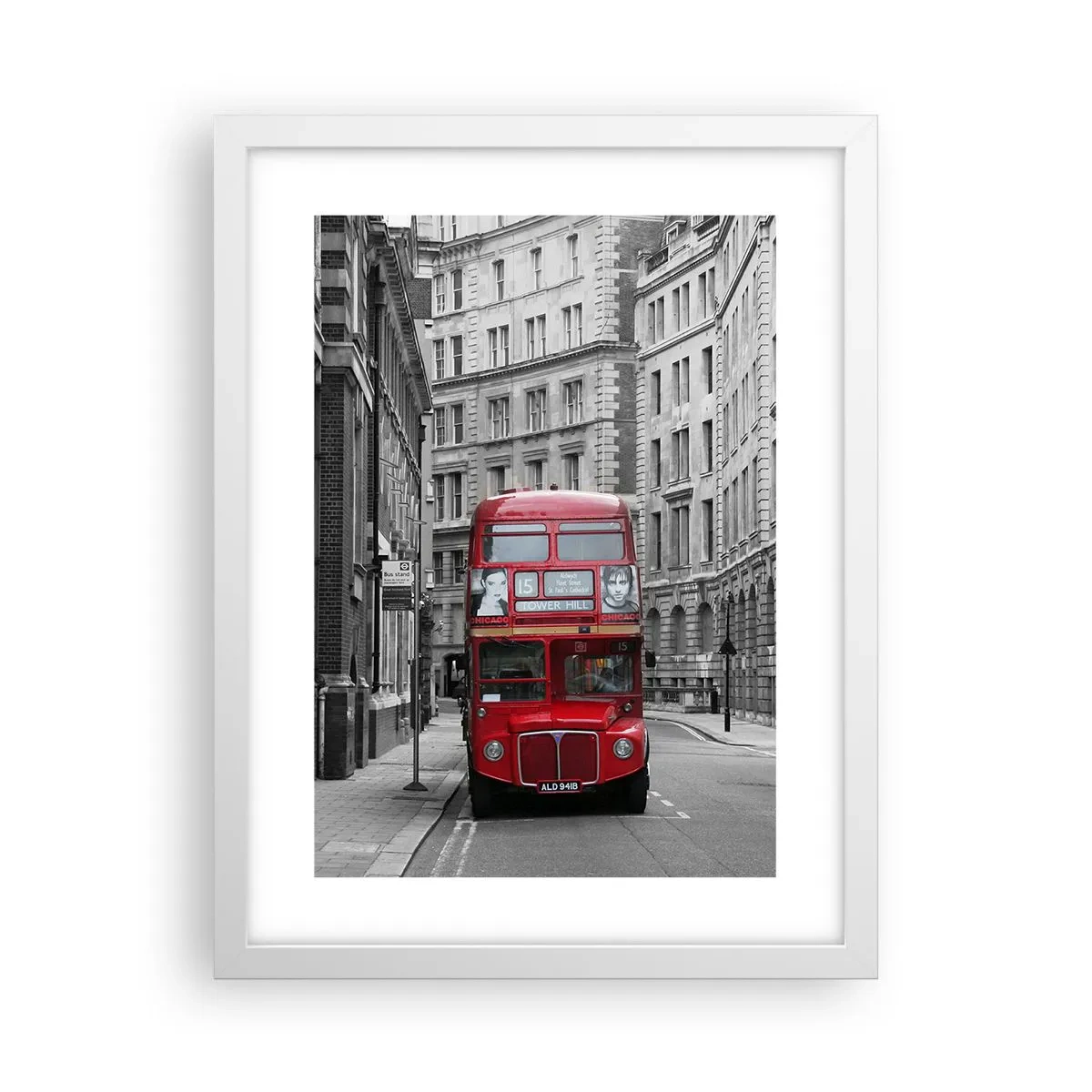 Poster in einem weißen Rahmen - Der Alltag muss nicht grau sein - 30x40 cm