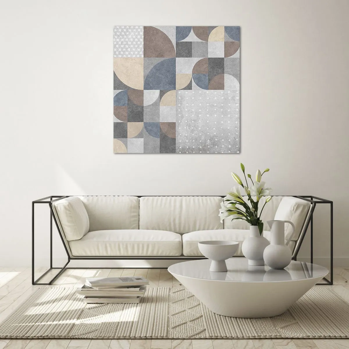 Glasbild - Bild auf glas - Keramische Fantasie - 60x60 cm