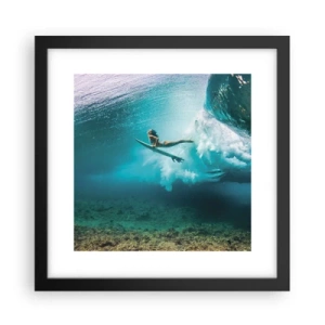 Poster in einem schwarzem Rahmen - Unterwasserwelt - 30x30 cm