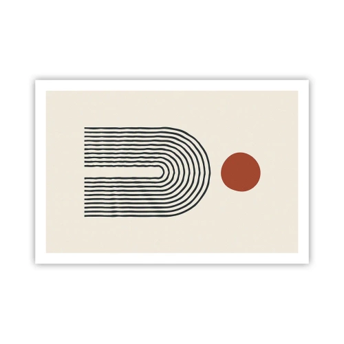 Poster - Magnetismus von Formen und Farben - 91x61 cm