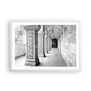 Poster in einem weißen Rahmen - Und wo geht’s hin...? - 70x50 cm