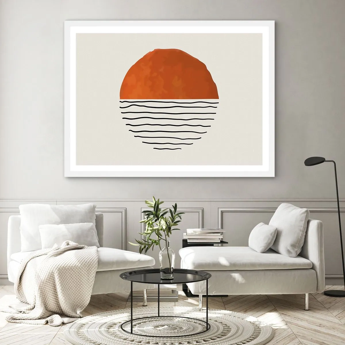 Poster in einem weißen Rahmen - Im japanischen Klima - 50x40 cm