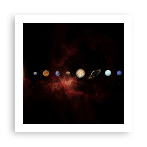 Poster - Unsere Nachbarschaft - 50x50 cm