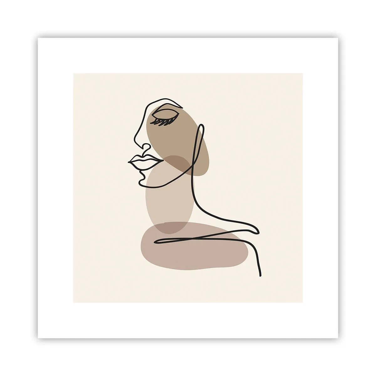 Poster - Sich selbst zugehört - 30x30 cm