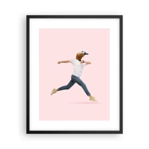 Poster in einem schwarzem Rahmen - Eine Prise Absurdität - 40x50 cm