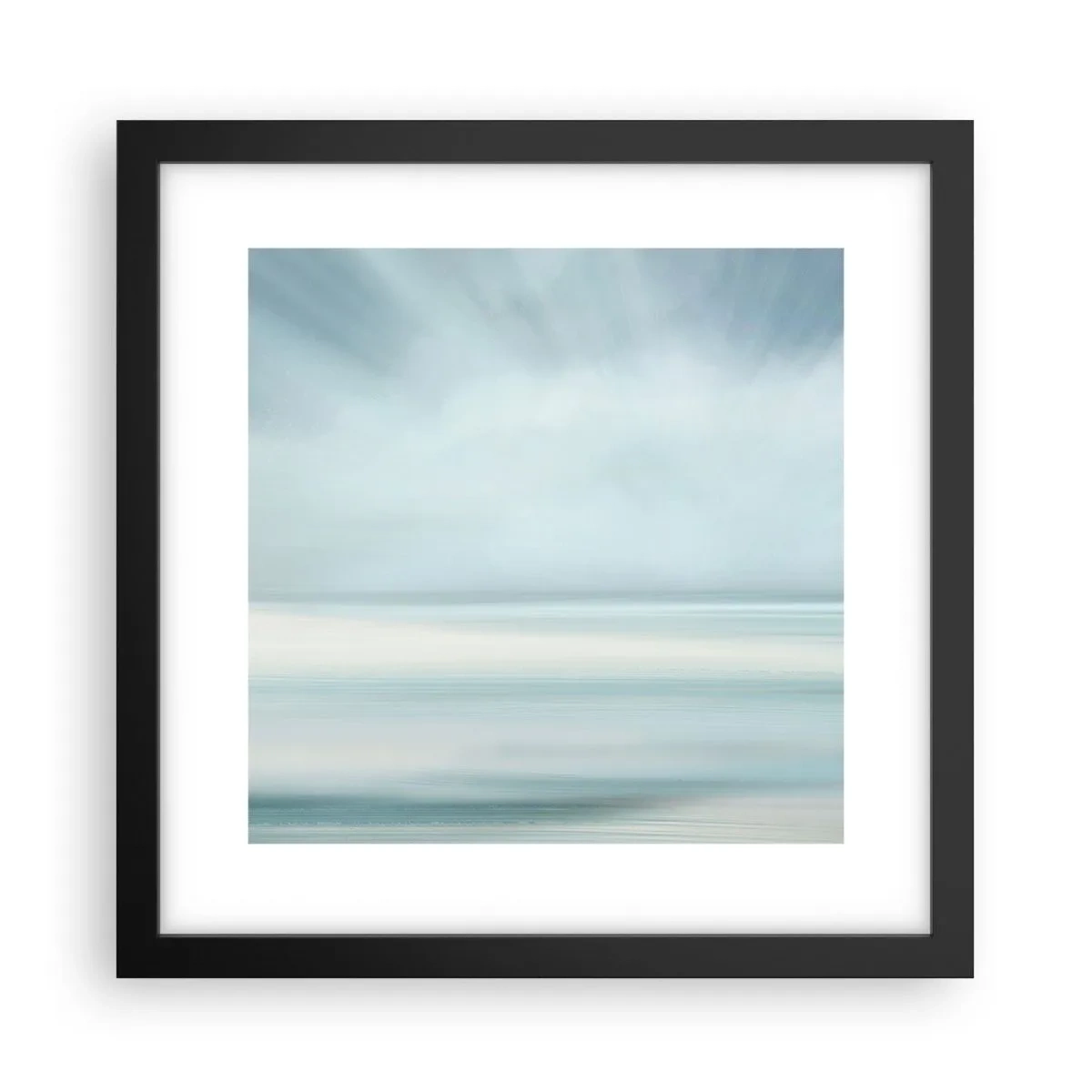 Poster in einem schwarzem Rahmen - Frieden bis zum Horizont - 30x30 cm