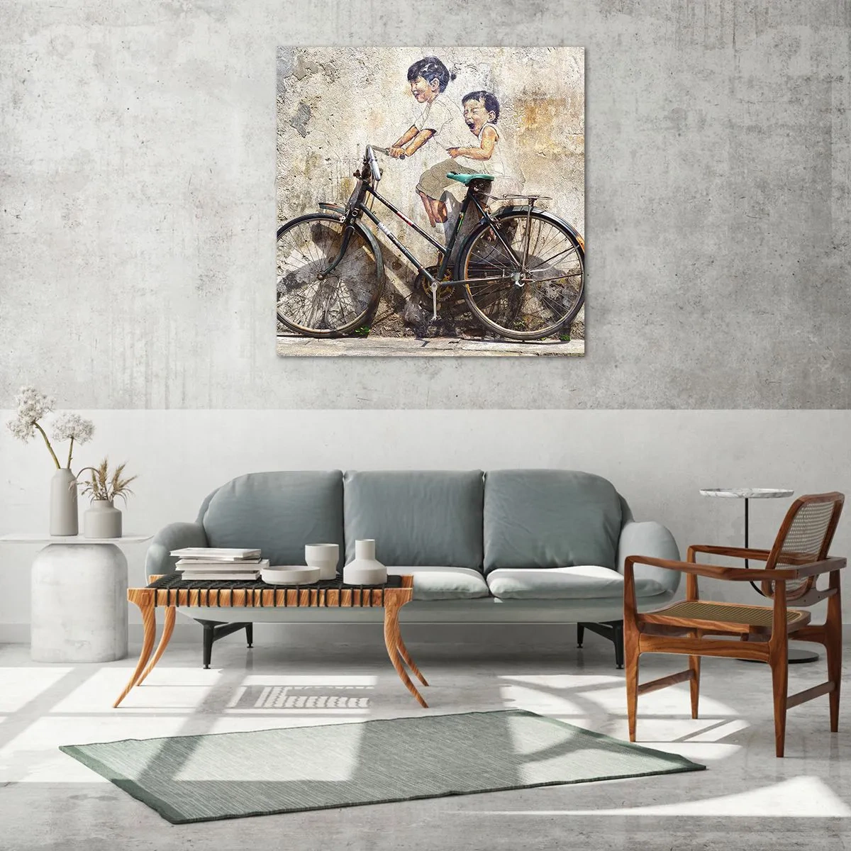 Glasbild - Bild auf glas - Richtig oder falsch? - 60x60 cm