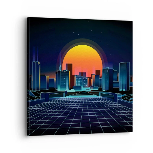 Bild auf Leinwand - Leinwandbild - Willst du immer noch zu Real gehen? - 30x30 cm