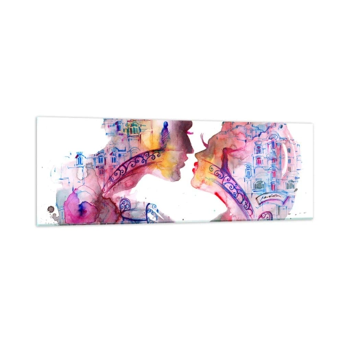 Glasbild - Bild auf glas - Die geheime Seufzerbrücke - 90x30 cm