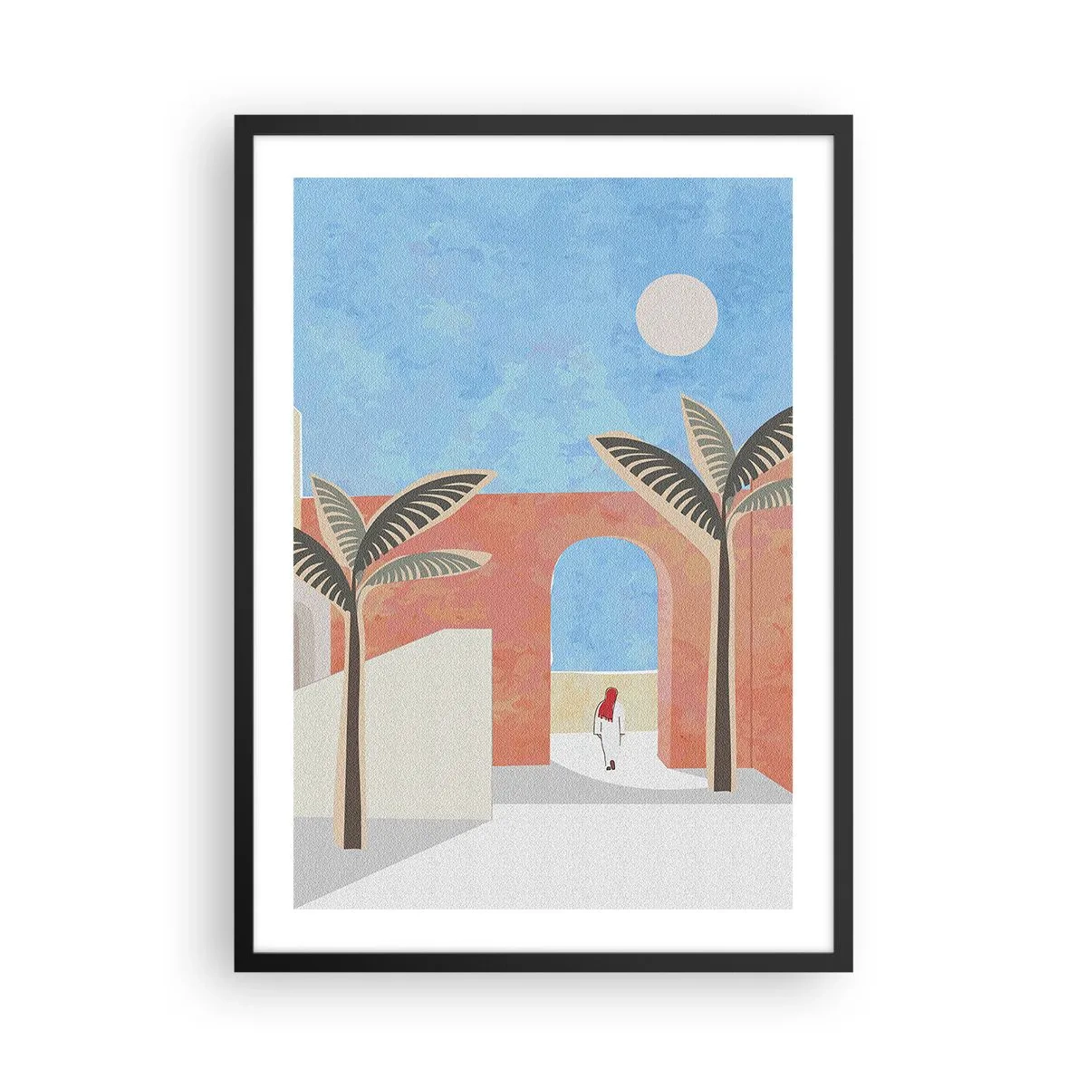Poster in einem schwarzem Rahmen - Arabischer Tag - 50x70 cm