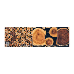 Fototapetenmuster Standard Eco - Wie alt sehe ich aus? - Baumstamm, Wald, Stück - 100x30 cm