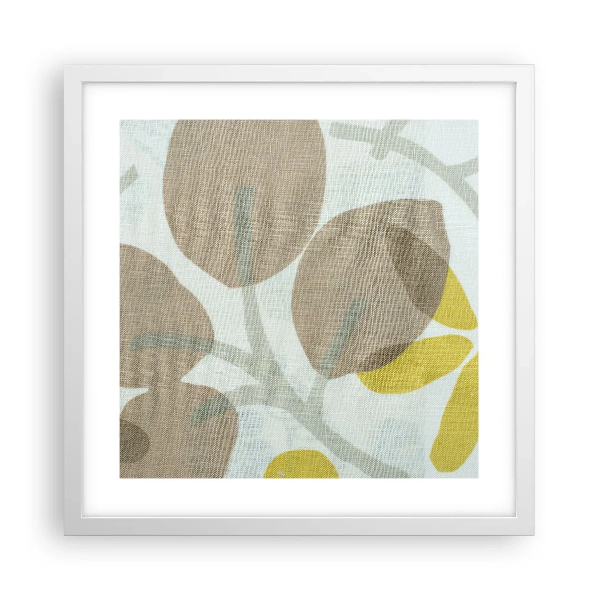 Poster in einem weißen Rahmen - Komposition in voller Sonne - 40x40 cm