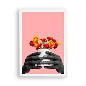 Poster in einem weißen Rahmen - Die Apotheose des Lebens - 70x100 cm