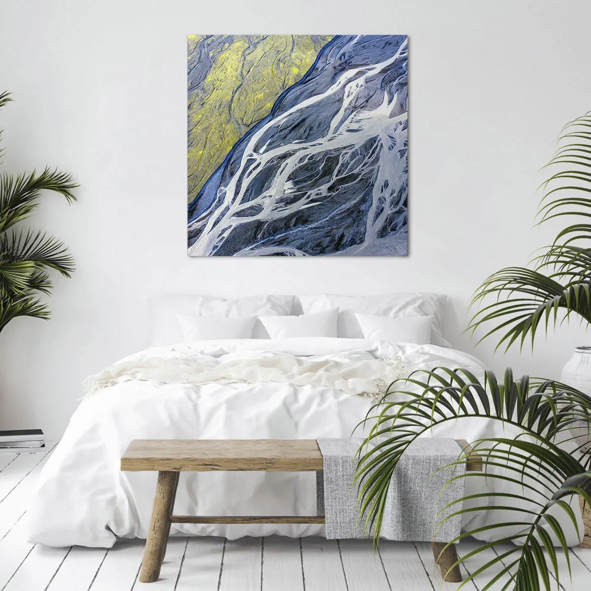 Bild auf Leinwand - Leinwandbild - Felsmalereien der Natur - 30x30 cm