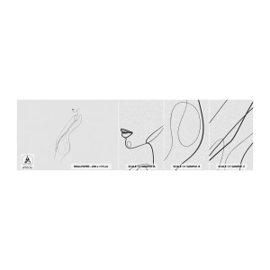 Fototapeten Muster Selbstklebend Deluxe Sticker - Bloß ein Versprechen - Frau, Grafik, Frauenkörper - 100x30 cm