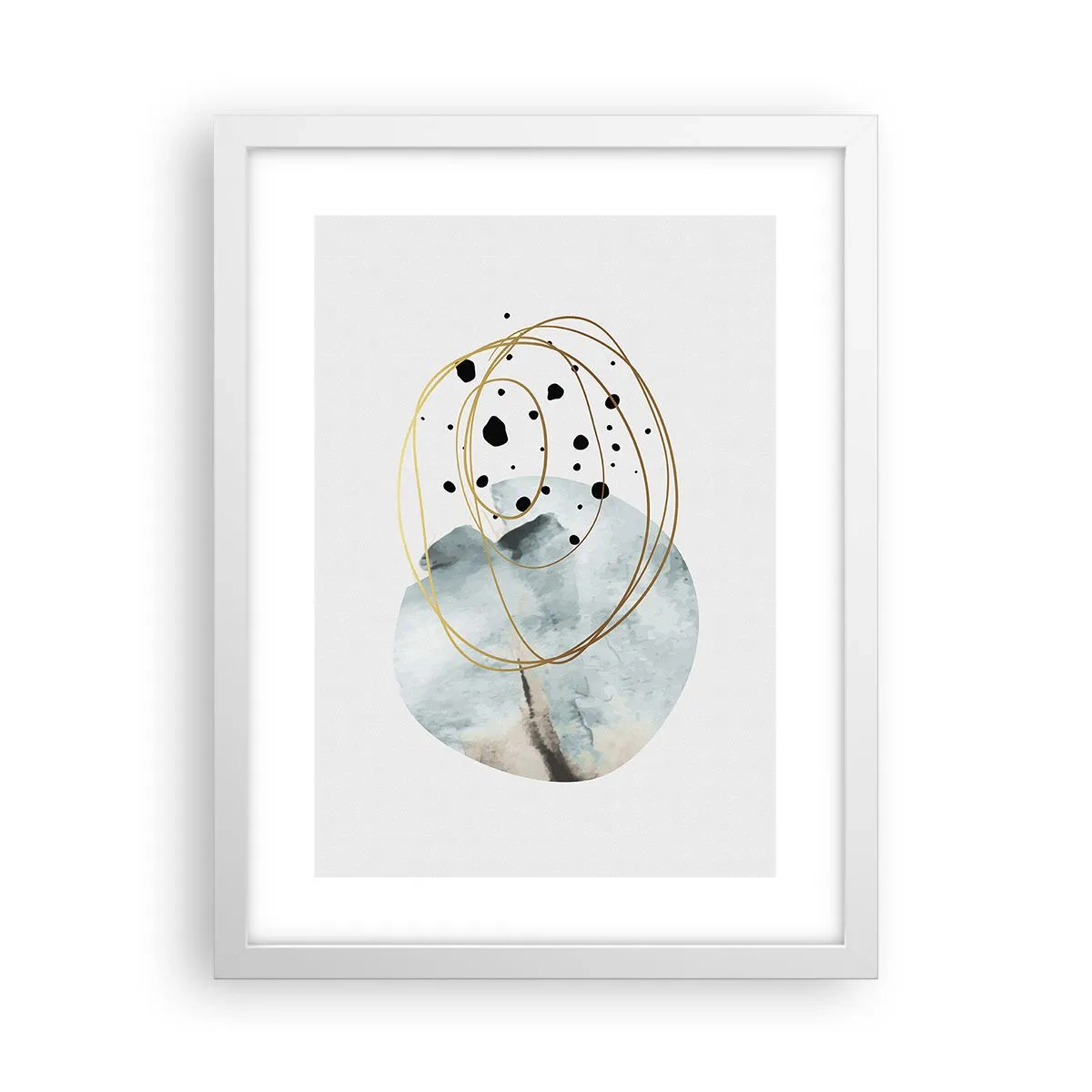 Poster in einem weißen Rahmen - Vom Weltraum umarmt - 30x40 cm