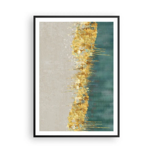 Poster in einem schwarzem Rahmen - Goldener Rand - 70x100 cm