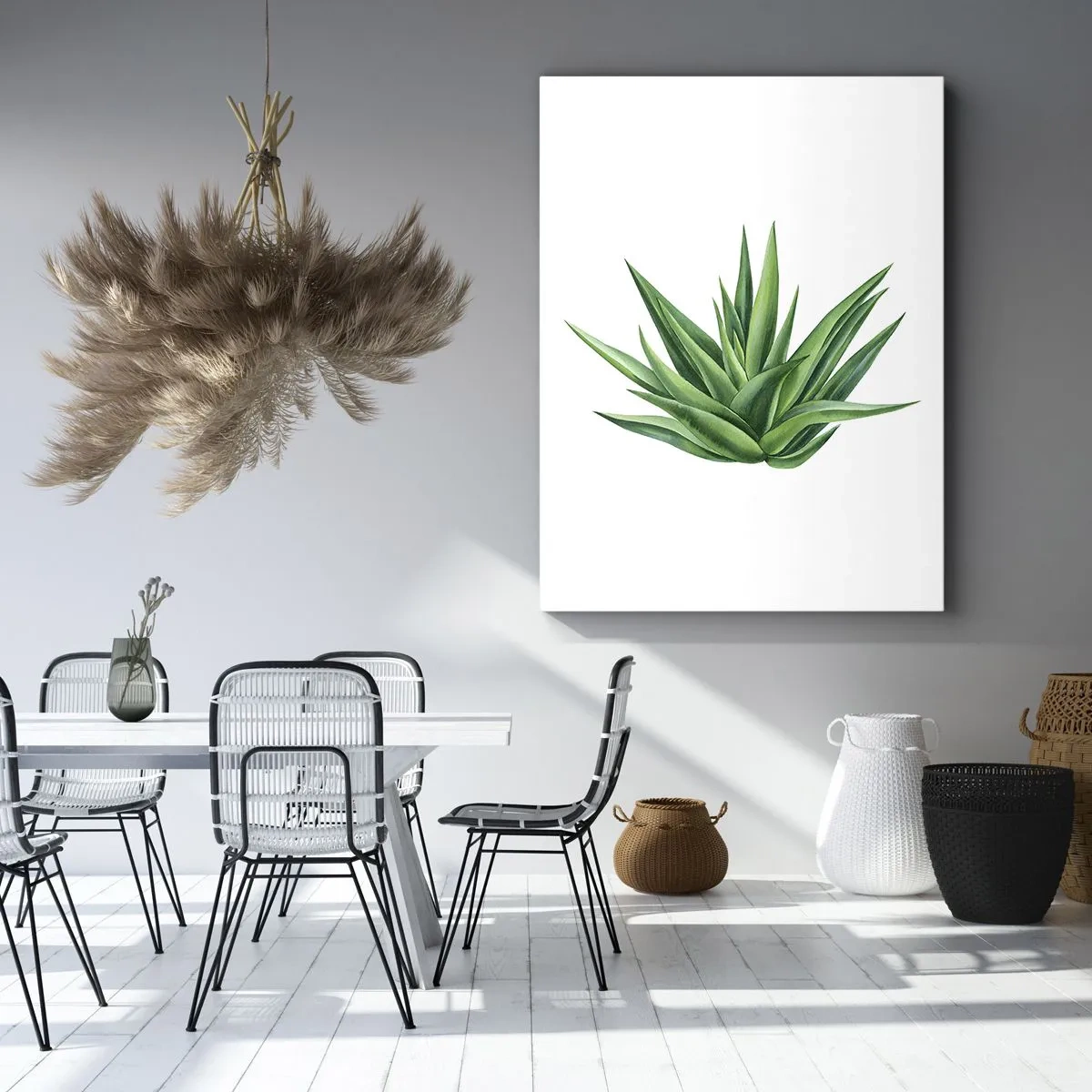 Bild auf Leinwand - Leinwandbild - Grün – Kraft – Leben - 55x100 cm