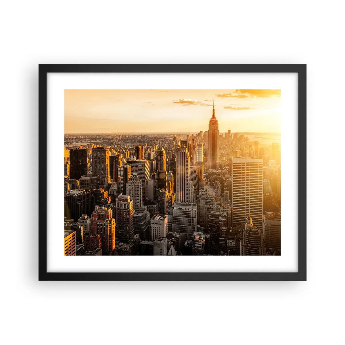 Poster in einem schwarzem Rahmen - In der Sonne wachsen - 50x40 cm
