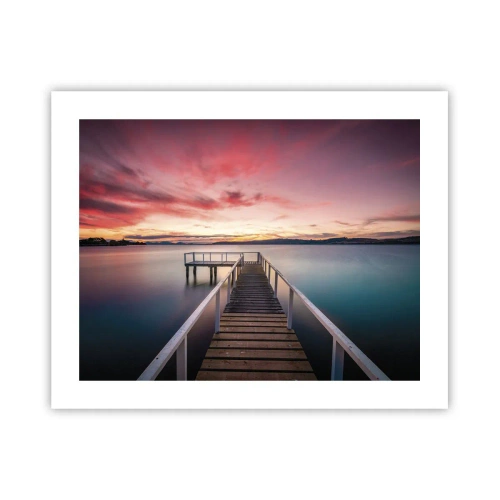 Poster - Die sanfte Flamme des Abends - 50x40 cm