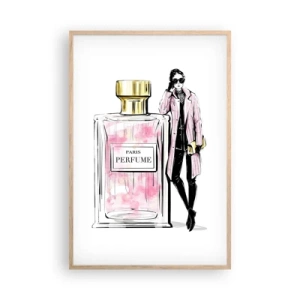 Poster in einem Rahmen aus heller Eiche - Pariser Sinnlichkeit - 61x91 cm