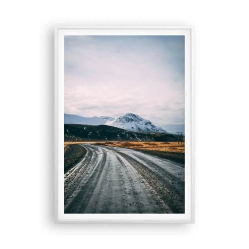 Poster in einem weißen Rahmen - Im isländischen Flair - 70x100 cm