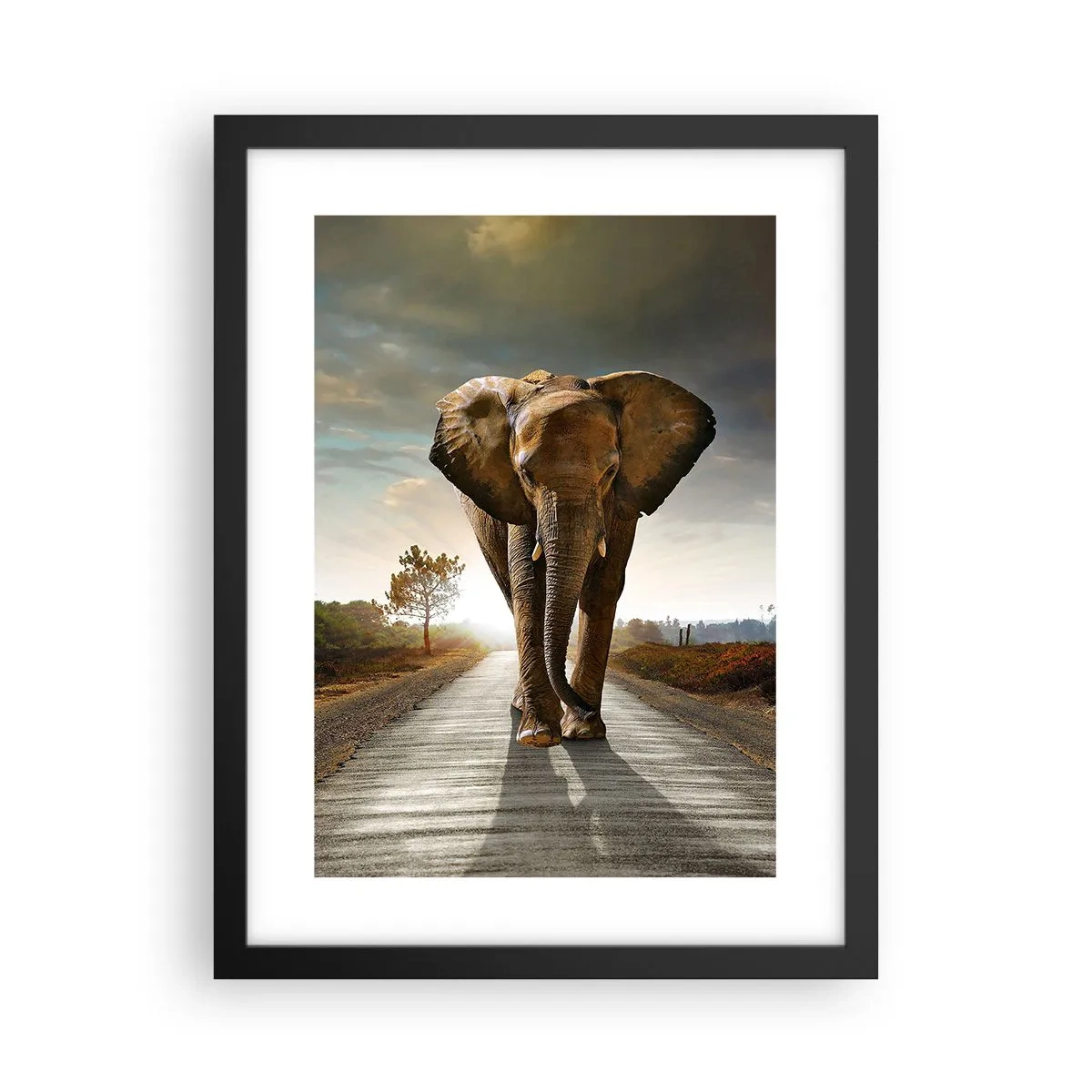 Poster in einem schwarzem Rahmen - Und schon gar nicht in einem Porzellanlager - 30x40 cm