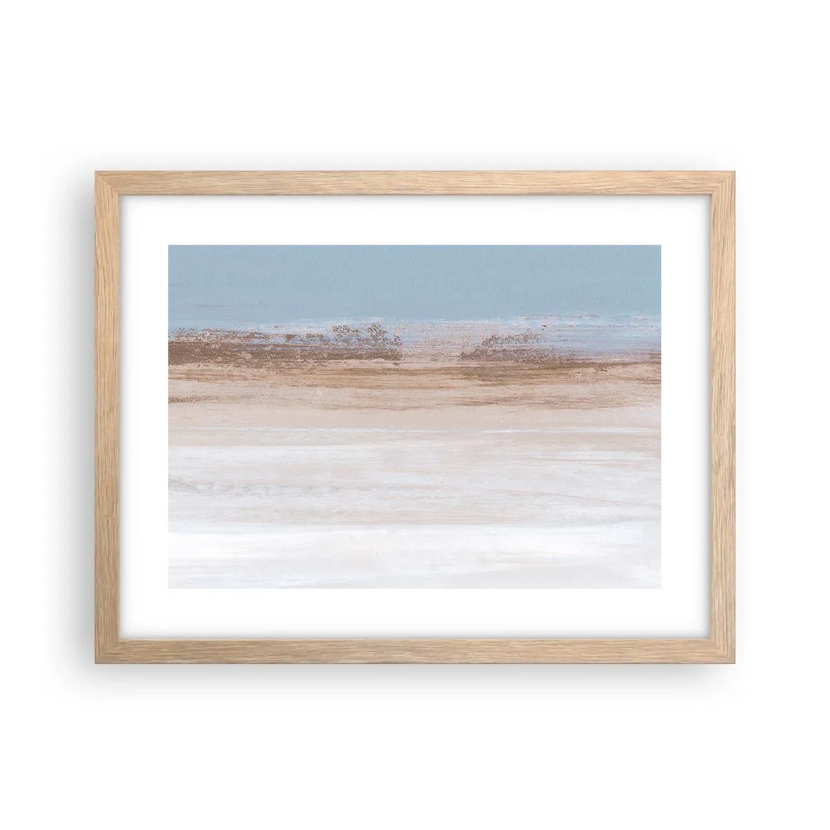 Poster in einem Rahmen aus heller Eiche - Mehrdeutige Landschaft - 40x30 cm