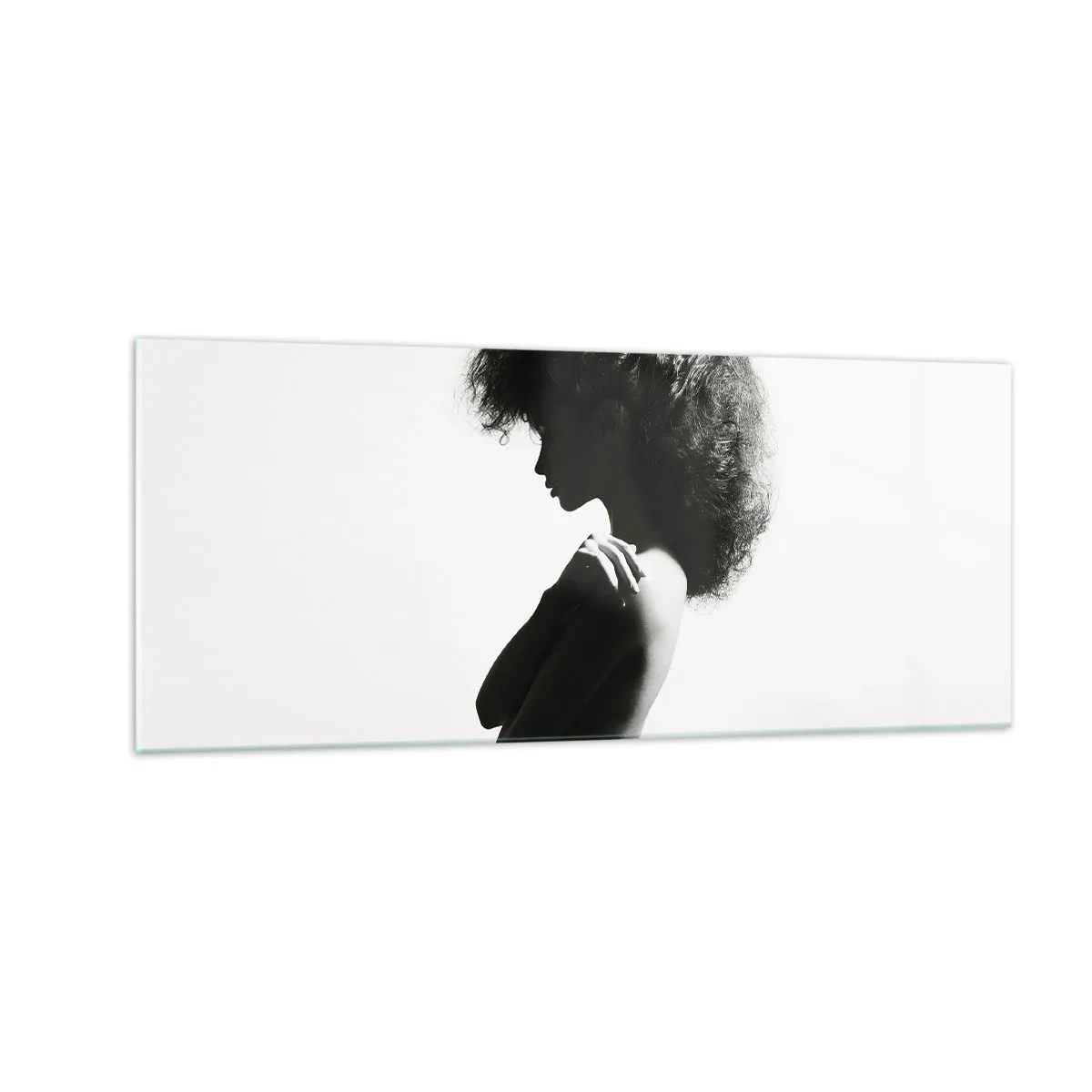 Glasbild - Bild auf glas - Wie eine Blume auf einem schlanken Stiel - 100x40 cm
